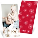 Radiant Christmas Stars -- Vertical Photo Christmas Card