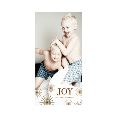 Radiant Christmas Stars -- Photo Christmas Cards