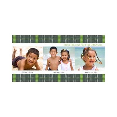 Plaid Greetings -- Photo Christmas Cards