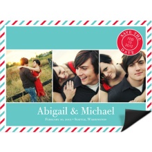Tri photo -- Creative Save the Date Magnet