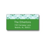 Patterned Timeline -- Holiday Address Label