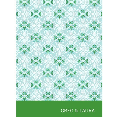 Classically Patterned -- Christmas Stationery