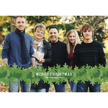 Wrapped in Garland -- Photo Christmas Card