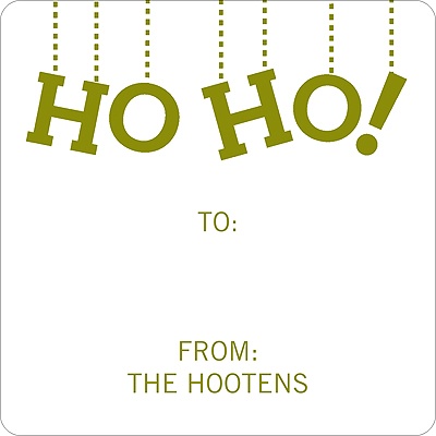 Ho, Ho, Ho! -- Christmas Gift Stickers