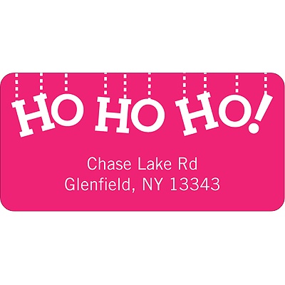 Ho, Ho, Ho! -- Christmas Address Label