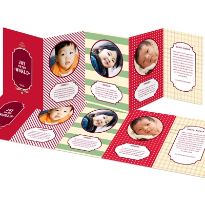 Sweet Christmas Patterns -- Holiday Photo Cards