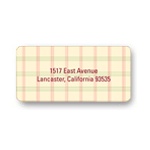 Pleasantly Plaid -- Christmas Address Label