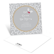 Christmas Holly Flurry -- Christmas Card