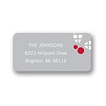 Winterberry Holly Stencil -- Christmas Address Label