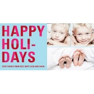 Bold Holiday Lettering In Blue 