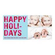 Bold Holiday Lettering in Blue 