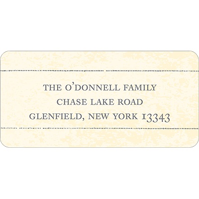 Antique Finish -- Christmas Address Label
