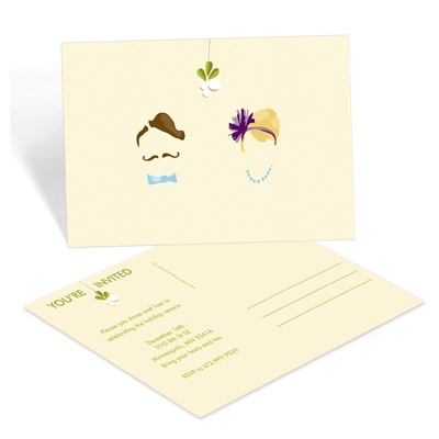 Masked Mistletoe - Christmas Party Invitation