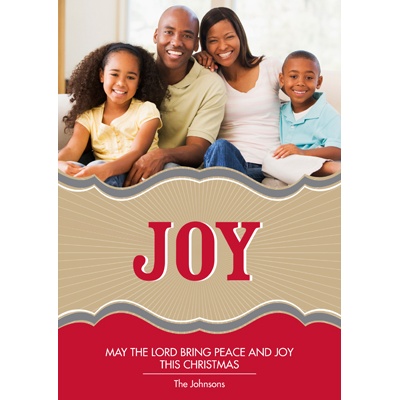 Radiant Joy -- Photo Christmas Card