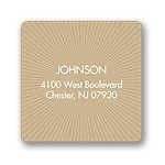 Radiant Beams -- Christmas Address Label