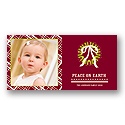 Peace on Earth in Plaid -- Christmas Photo Card
