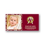 Peace on Earth in Plaid -- Christmas Photo Card