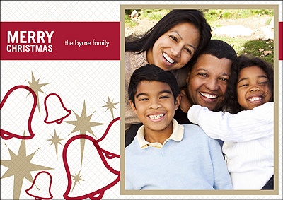 Ring the Bells in Red - Photo Christmas Card