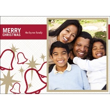 Ring the Bells in Red -- Photo Christmas Card