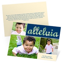 Alleluia and Praises -- Photo Religious Christmas Cards