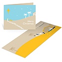 A Babe is Born -- Christmas Nativity Card