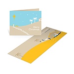 A Babe is Born -- Christmas Nativity Card