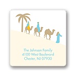 A Babe is Born -- Christmas Address Label
