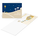 A Babe is Born -- Christmas Nativity Card