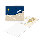 A Babe is Born -- Christmas Nativity Card