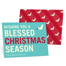 Delivering Dove -- Christmas Card