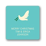 Delivering Dove -- Christmas Gift Stickers