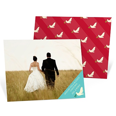Peaceful Doves -- Modern Christmas Cards