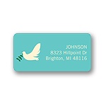 Delivering Dove -- Christmas Address Label