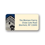 Manger Close-Up -- Christmas Address Label