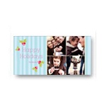 Cheerful Holly -- Collage Christmas Card