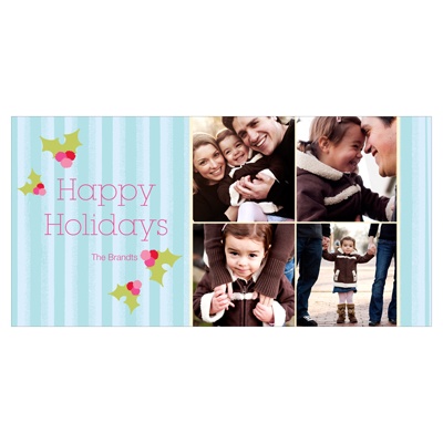 Cheerful Holly -- Holiday Photo Cards