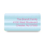 Disintegrating Stripes -- Christmas Address Label