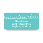 Sketches of Swirls -- Christmas Address Label