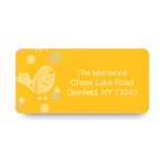 Chic Chickadee -- Christmas Address Label