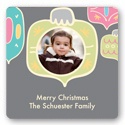 Colorful Ornament Frame -- Christmas Gift Tag