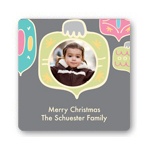 Colorful Ornament Frame -- Christmas Gift Tag