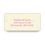 Light Floral Array -- Christmas Address Label