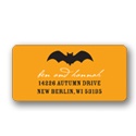 Bat Scare -- Halloween Address Label
