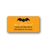 Bat Scare -- Halloween Address Label