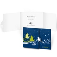 Starry Christmas Night - Business Christmas card