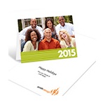 Annual Wrap-Up -- Holiday Photo Business Card Horizontal