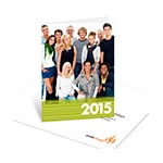 Annual Wrap-Up -- Holiday Photo Business Card Vertical