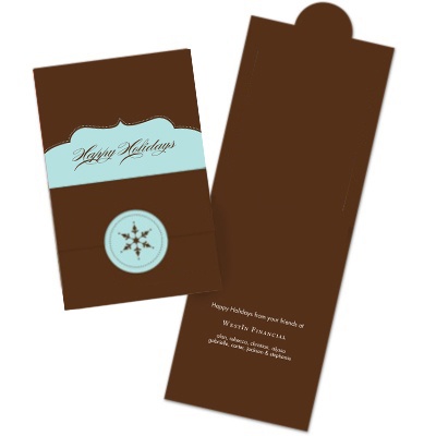 THE GOLDEN TICKET -- BOY PHOTO BIRTH ANNOUNCEMENT, 2in. x 4in. Folded Holiday Card