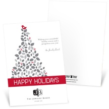 Nestled Holly -- Business Holiday Card
