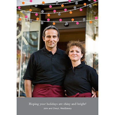 Bright Christmas Lights -- Holiday Business Card